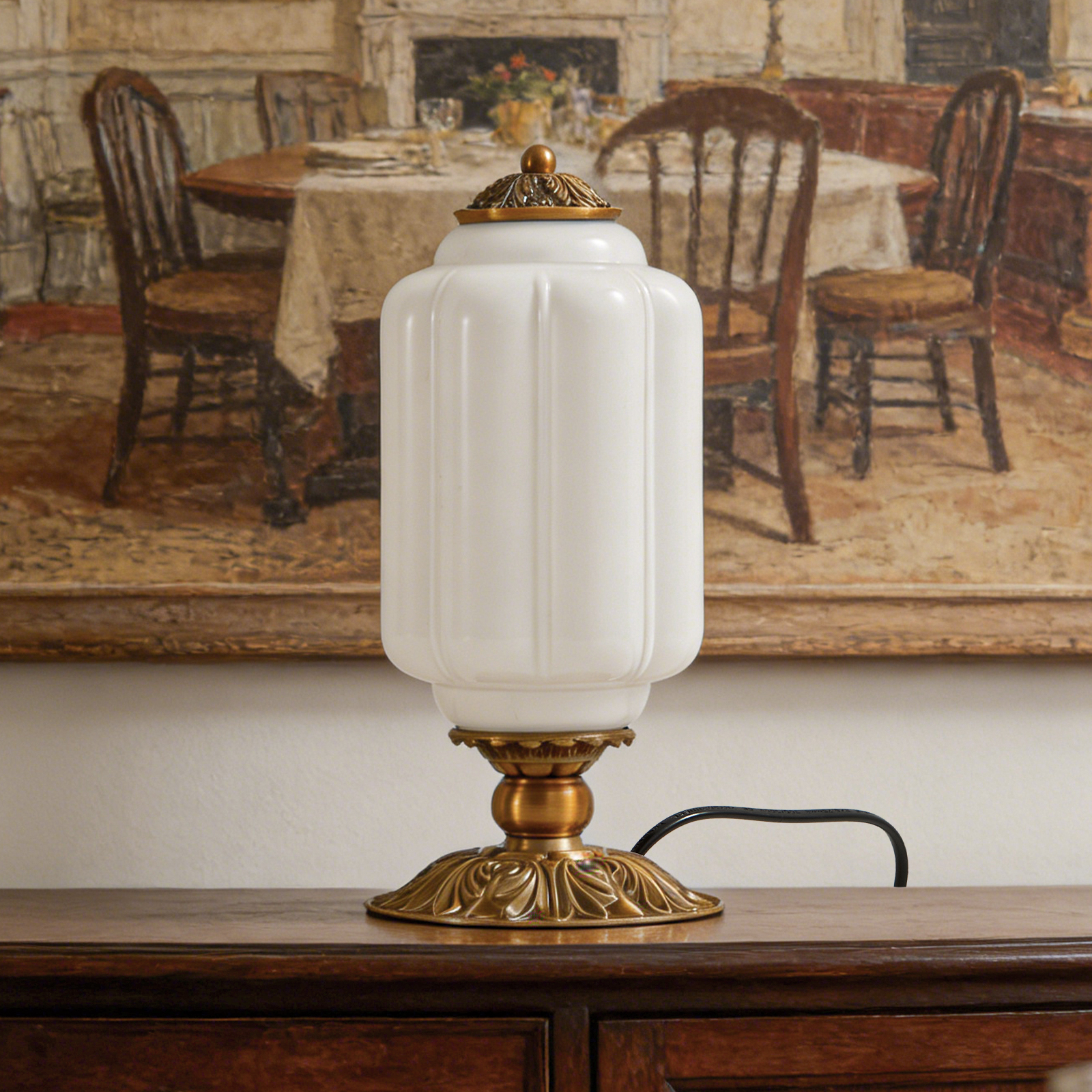 Nordic Vintage Milk Glass Tabl - Old Fashioned Glass review and price