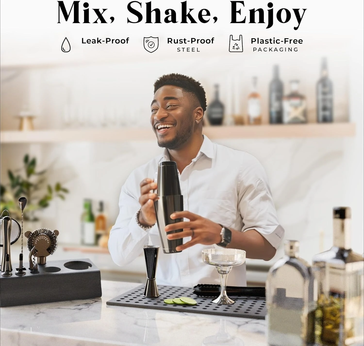 14Pcs Cocktail Shaker Set 28oz - Boston Shaker Set review and price