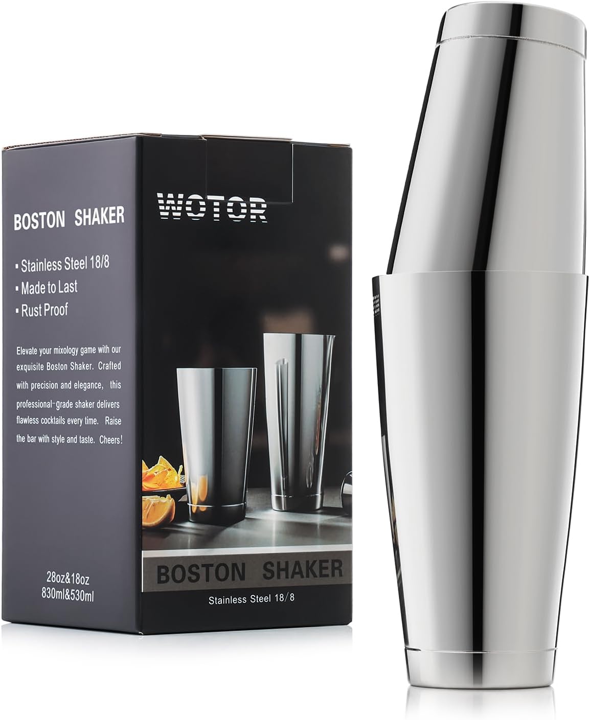 Boston Cocktail Shaker Set, 18 - Boston Shaker Set review and price
