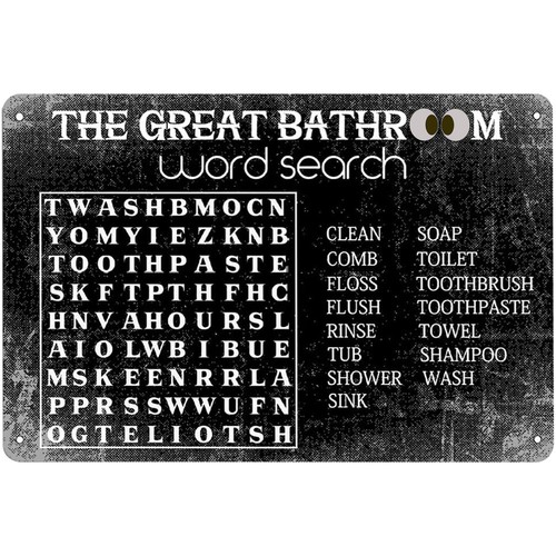 Funny Bathroom Word Search Met - Home Bar Word review and price