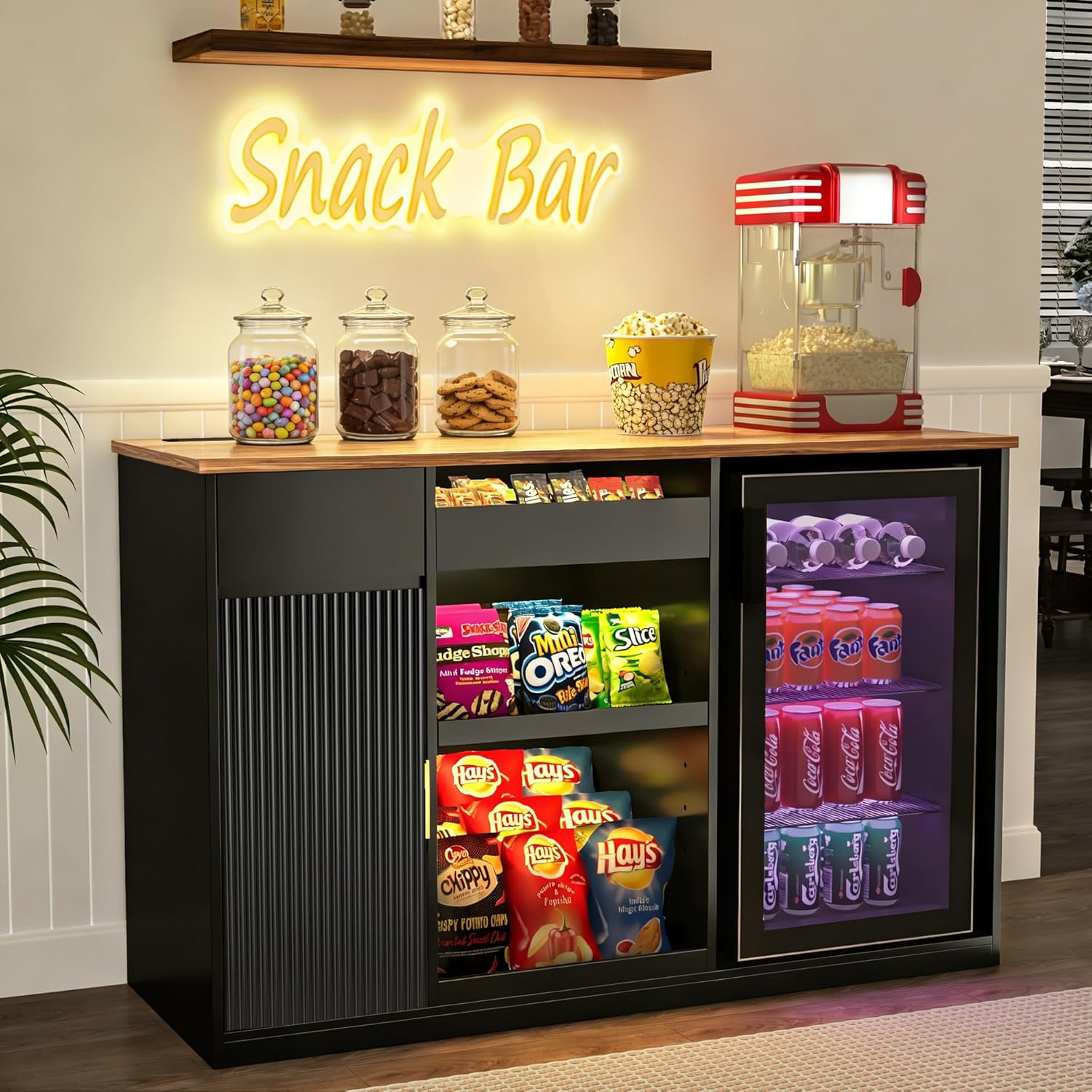 Snack Bar Cabinet with Fridge  - Home Bar And Fridge review and price