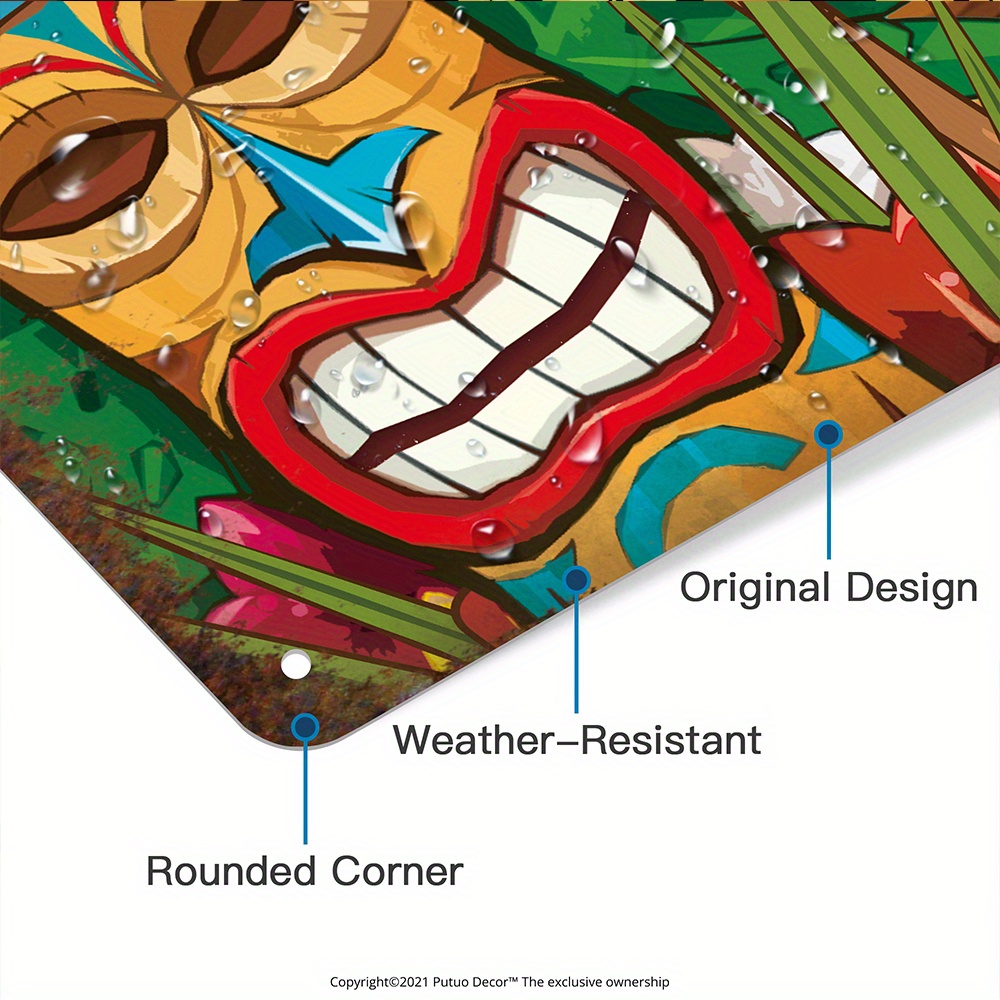Custom  Decor Tiki Bar Sign, P - Home Bar Signs review and price