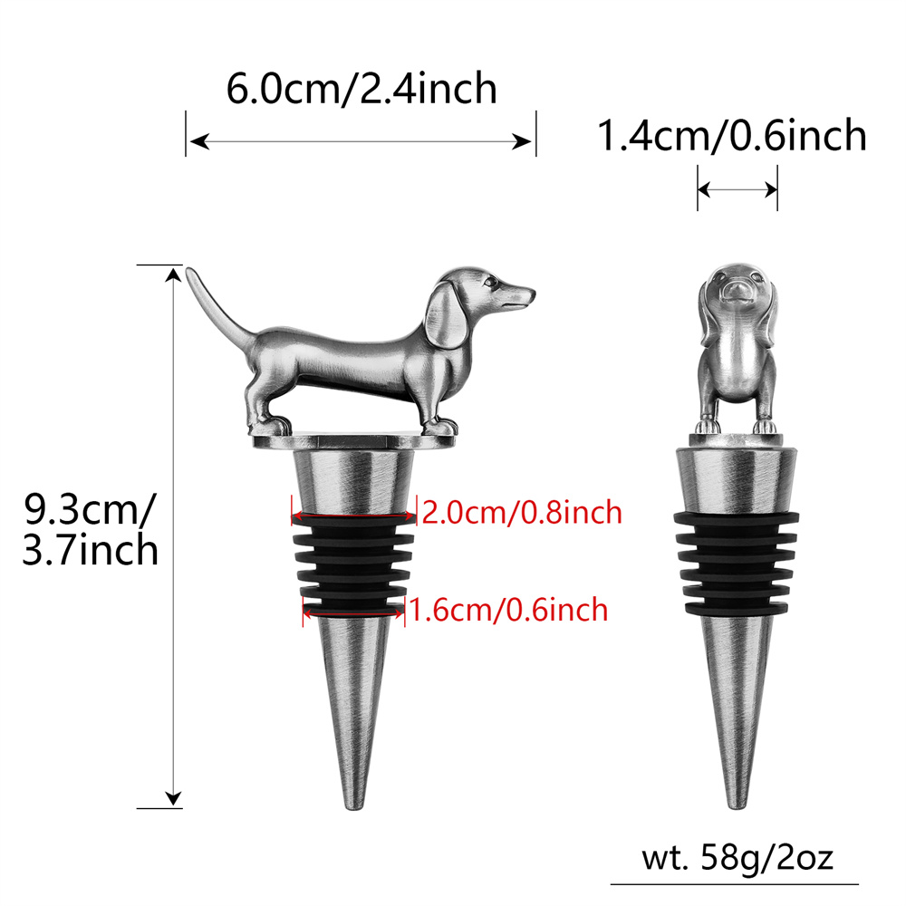 Wine Bottle Stopper Dachshund  - Wine Preservation Pump review and price
