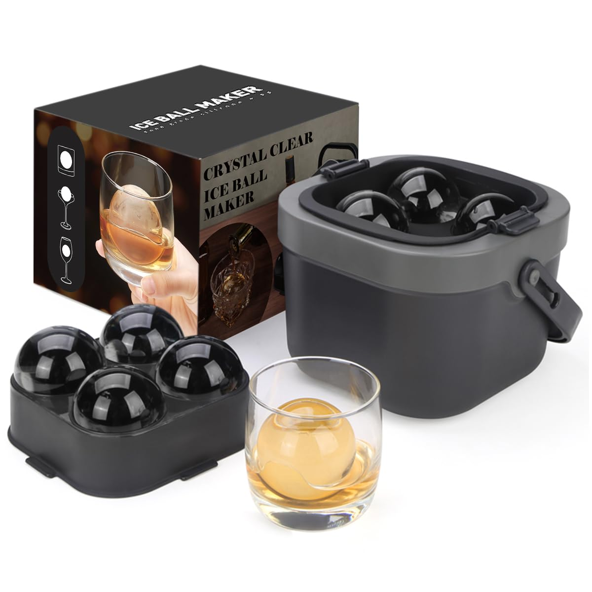 Crystal Clear Ice Ball Maker,  - Ice Mold Sphere review and price