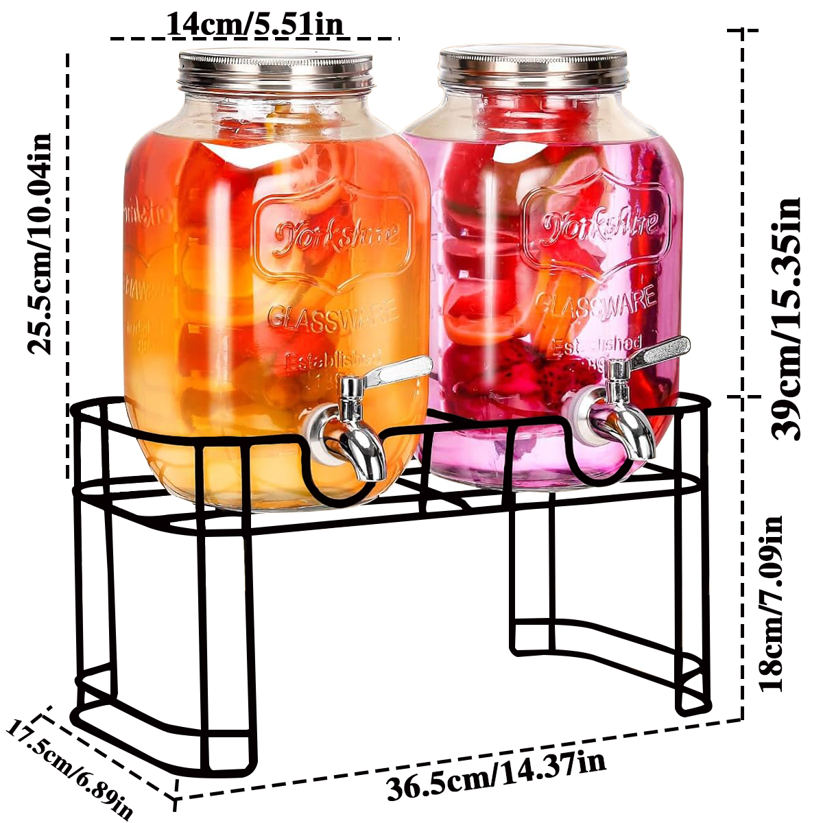 Drink Dispenser 2 Packs 1 Gall - Citrus Juicer Bar review and price