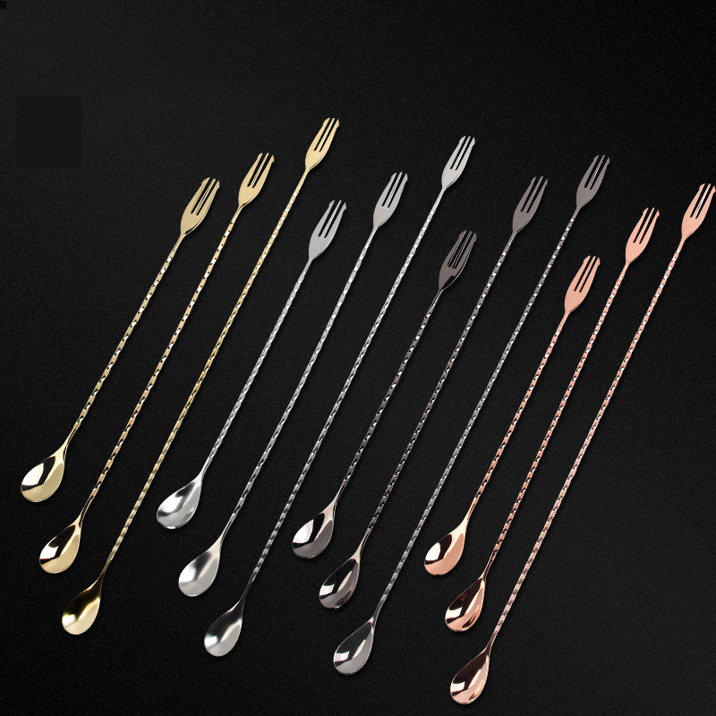 30 40 50cm Bar Spoon With Fork - Bar Spoon Twisted review and price
