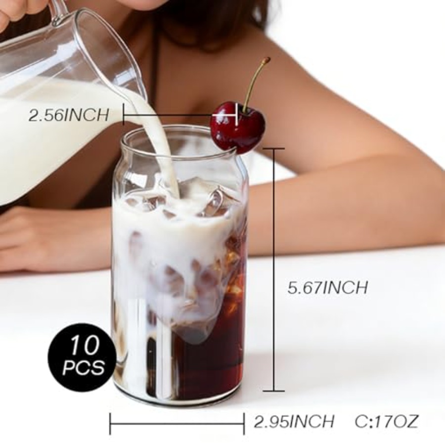 Drinking Glasses Set of 10, 17 - Highball Glass Set review and price