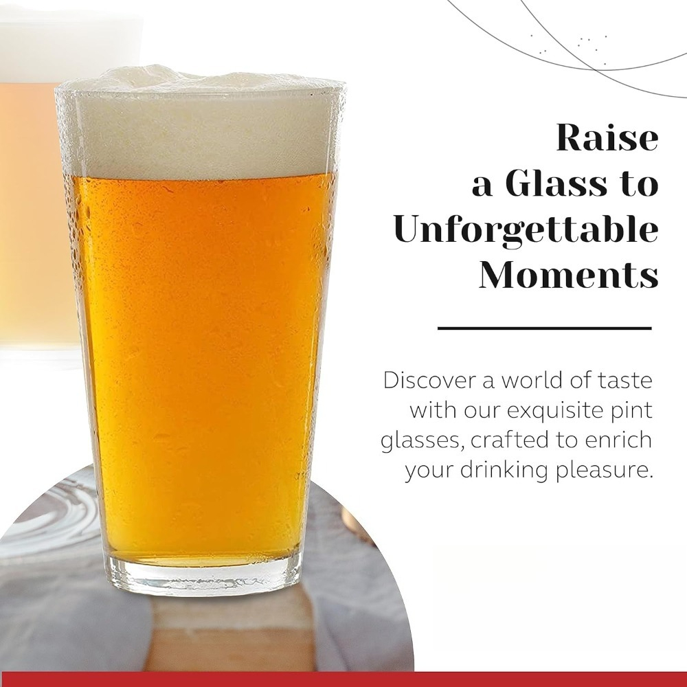 16 oz Pint Glasses 6 Pcs Set D - Highball Glass Set review and price