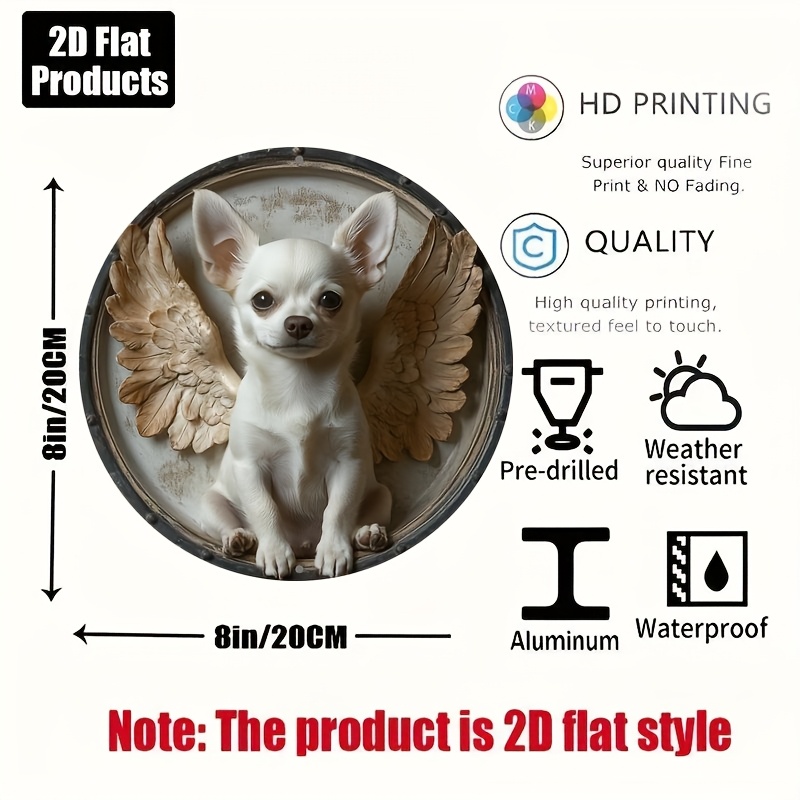 2D Flat, 1pc, Chihuahua Theme, - Home Bar And Coffee review and price