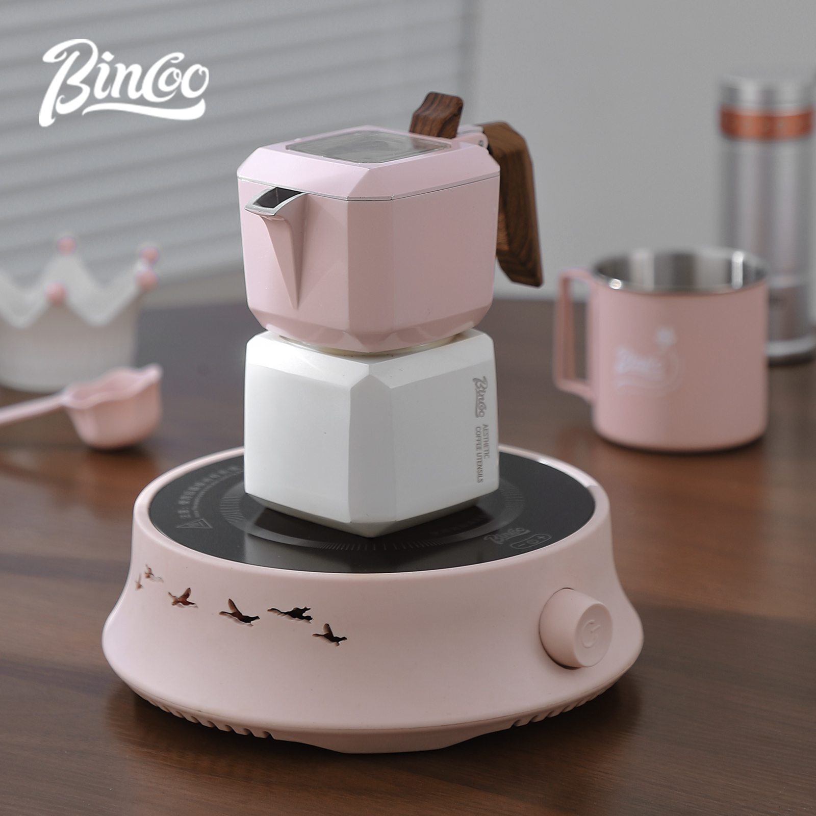 BINCOO Dual Valve Moka Pot Squ - Home Barista review and price