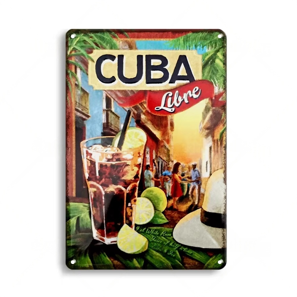 Rusty Metal Tin Sign Beer Meta - Home Bar Signs review and price
