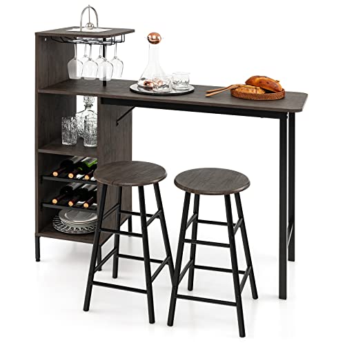 3-Piece Industrial Bar Set: Br - Home Bar And Counter review and price