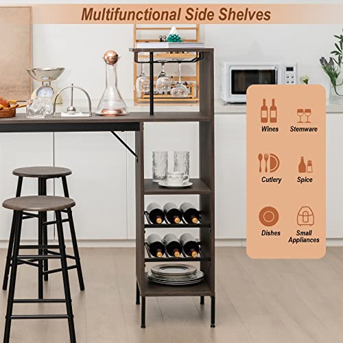 3-Piece Industrial Bar Set: Br - Home Bar And Counter review and price