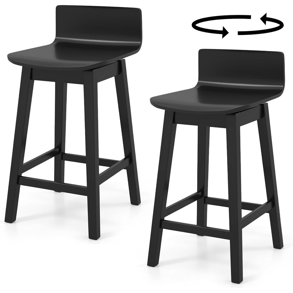 Swivel Solid Wood Bar Stools S - Home Bar And Counter review and price