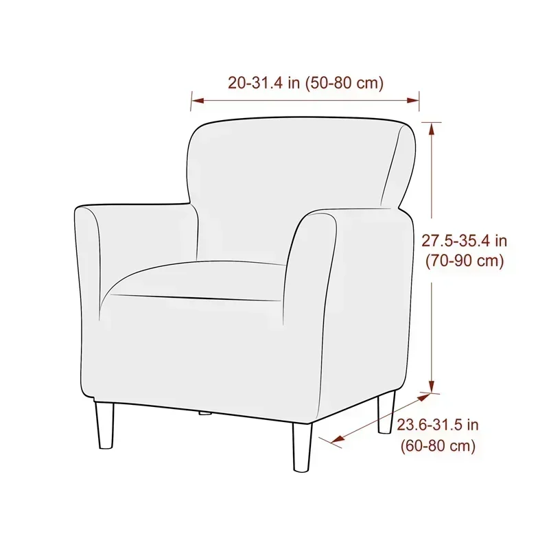1PC Jacquard Tub Armchairs Cha - Home Bar Lounge review and price