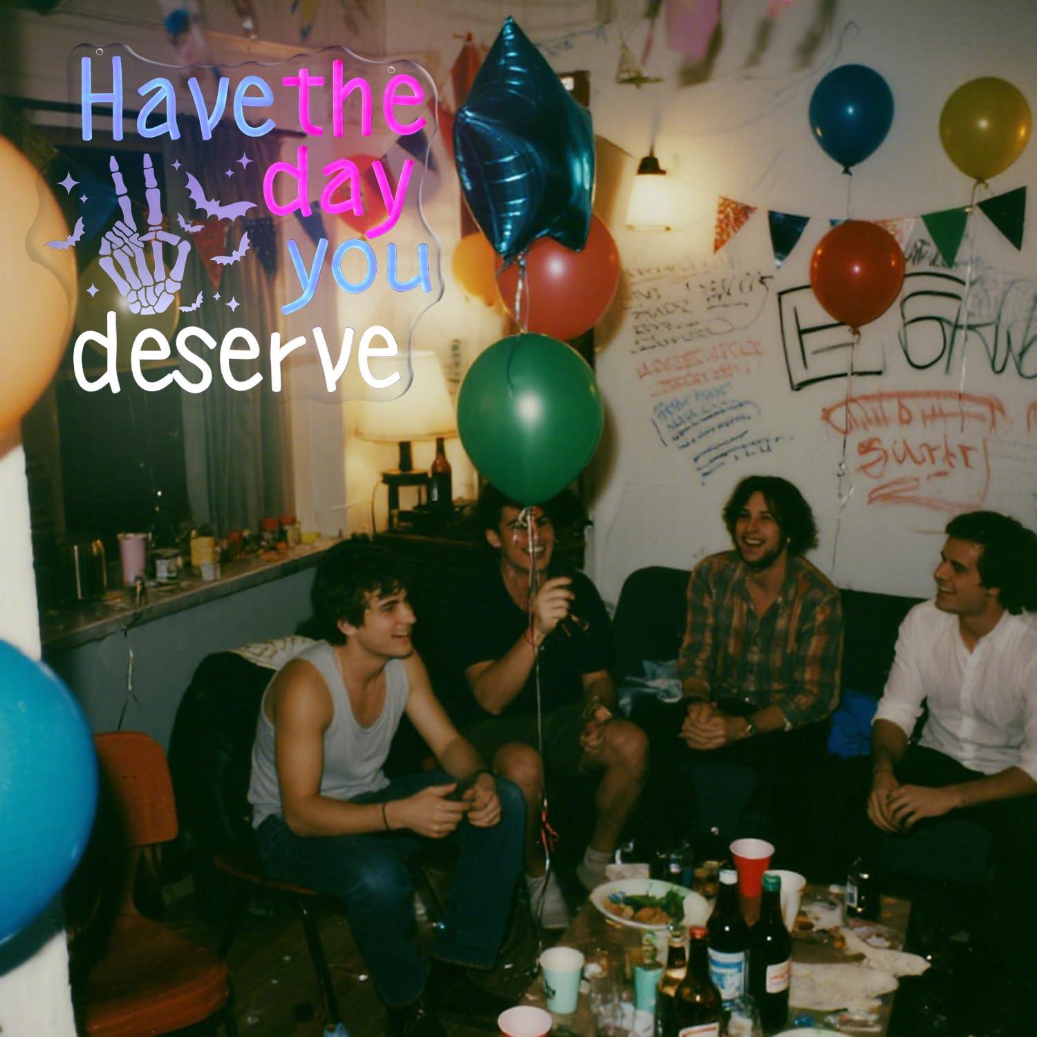 Have The Day You Deserve Neon  - Home Bar Signs review and price