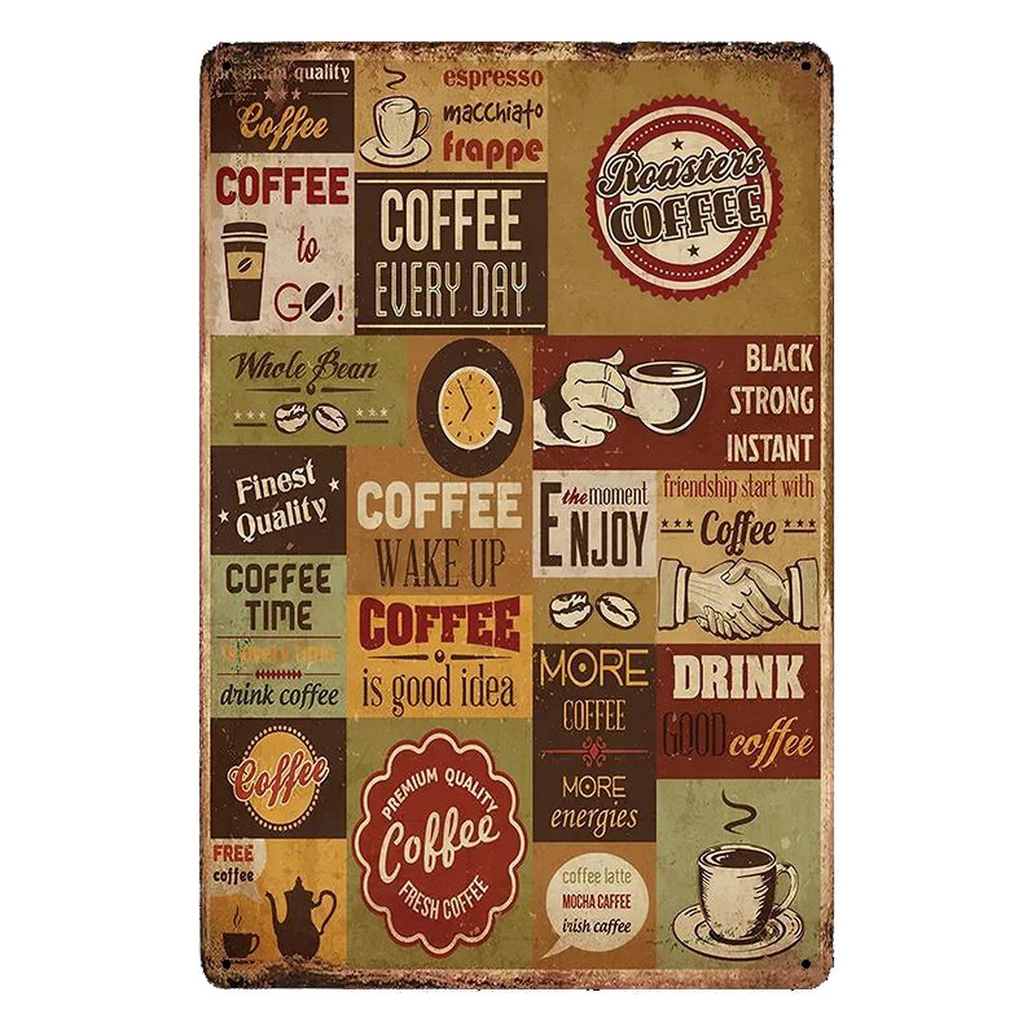 Metal Tin Signs Italian Coffee - Home Bar And Coffee review and price
