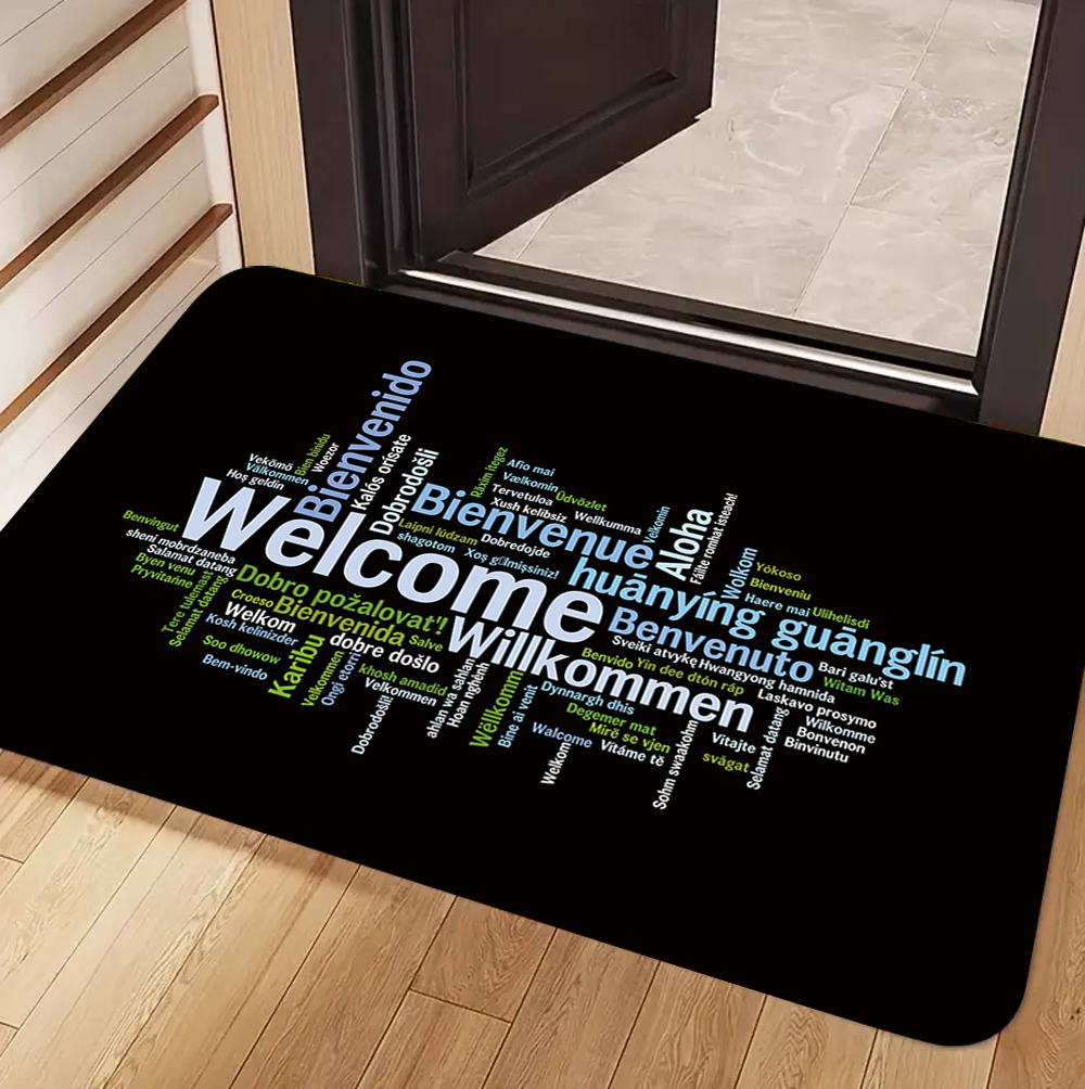 Welcome & Friends Theme Carpet - Home Bar Word review and price
